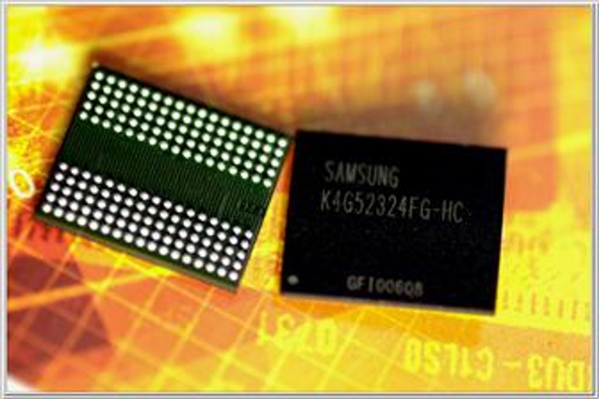 Samsung GDDR5-minne (kilde: Digitimes)