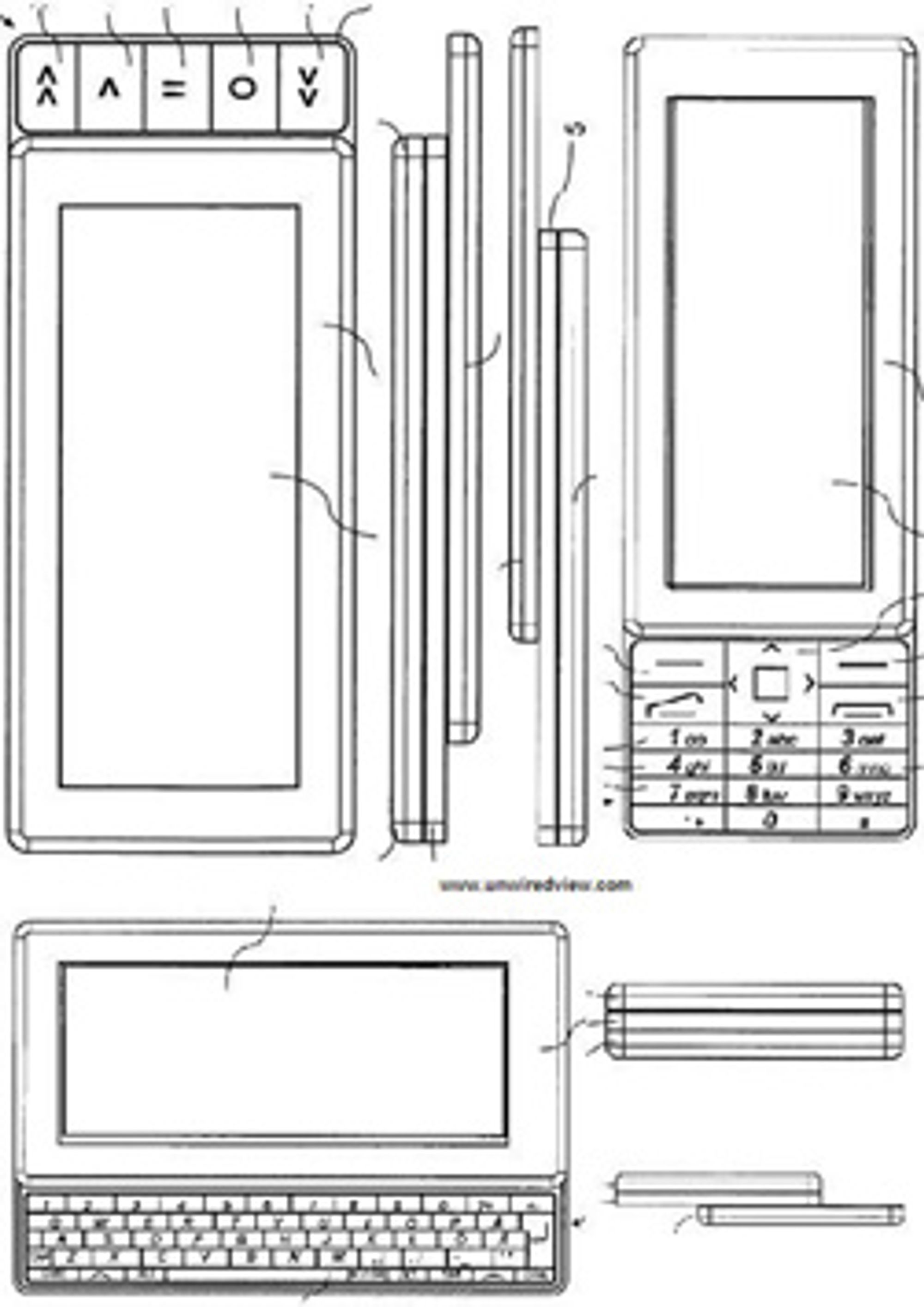 Nokias patenttegning. (Bilde: US Patent & Trademark Office)