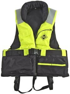 Fladen Flytevest neongul/sort (M)