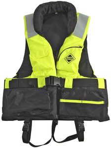Fladen Flytevest neongul/sort (S)