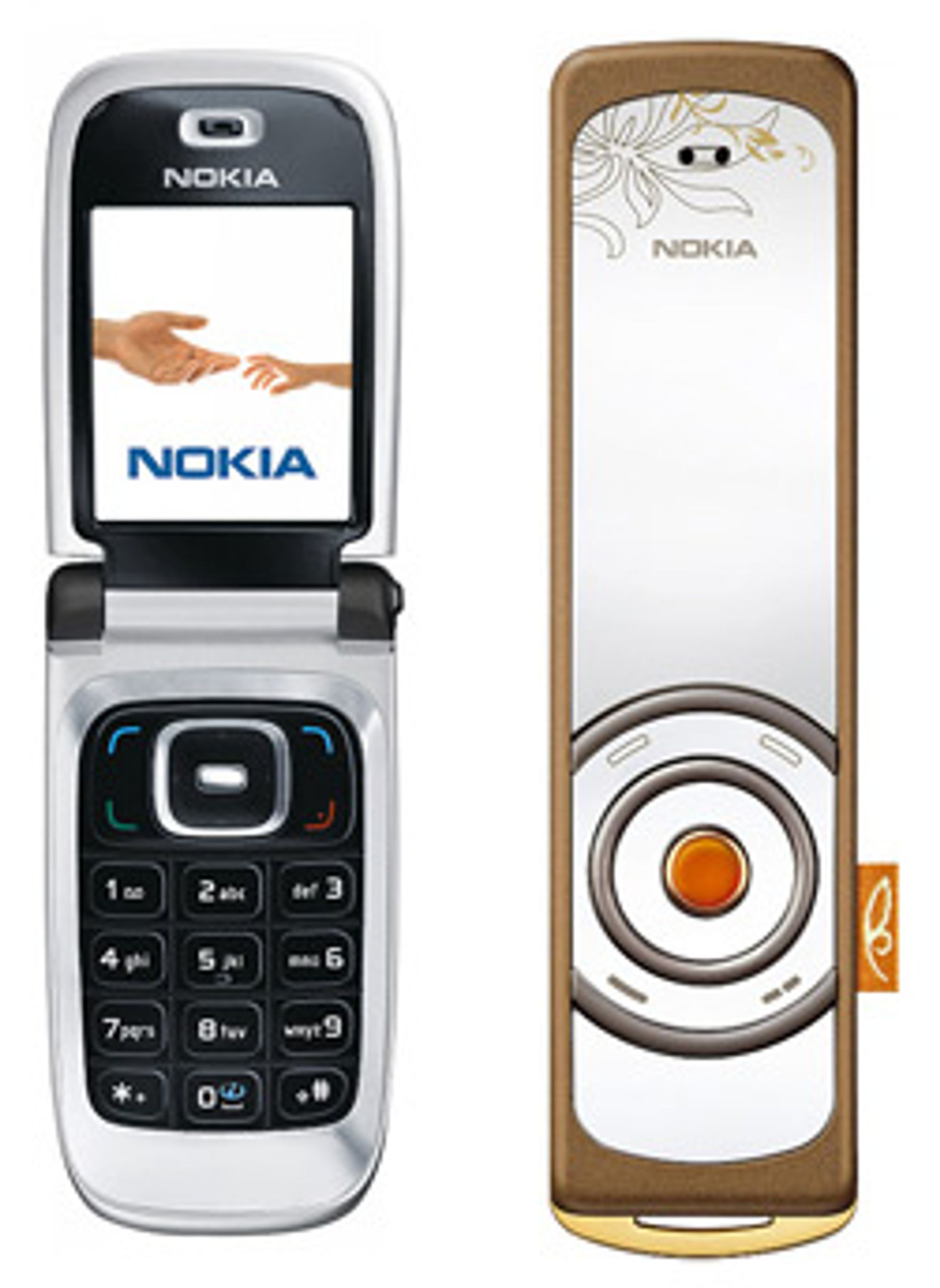 To ytterpunkter: Nokia 6131 og Nokia 7380.