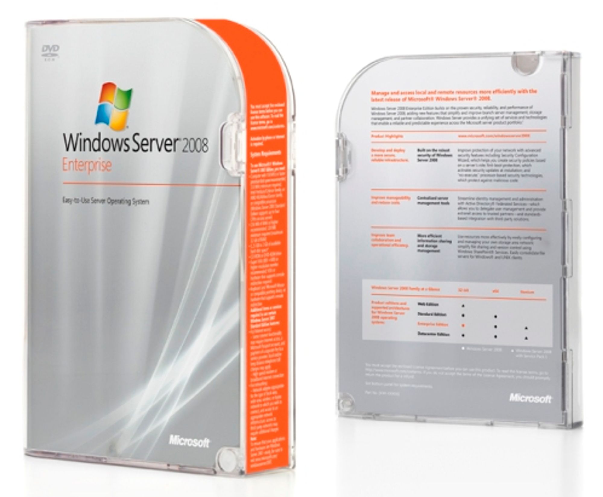 SQL Server 2008 er naturlig tilbehør til Windows Server 2008