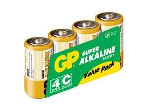 GP 4-Pack 4C Alkaliske Batterier