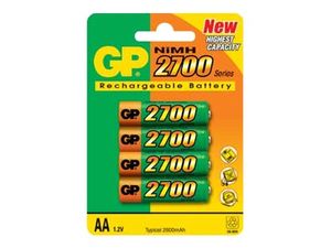 GP 4-pack AA 2700 mAh