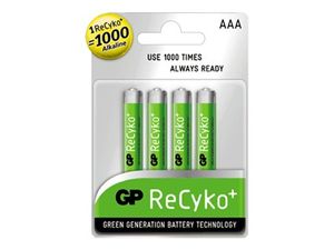 GP 4-pack AA 2100 mAh ReCyko