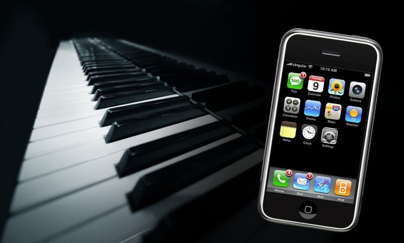 Spill piano på Iphone