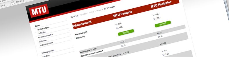 MTU er først i Norge med fastpris
