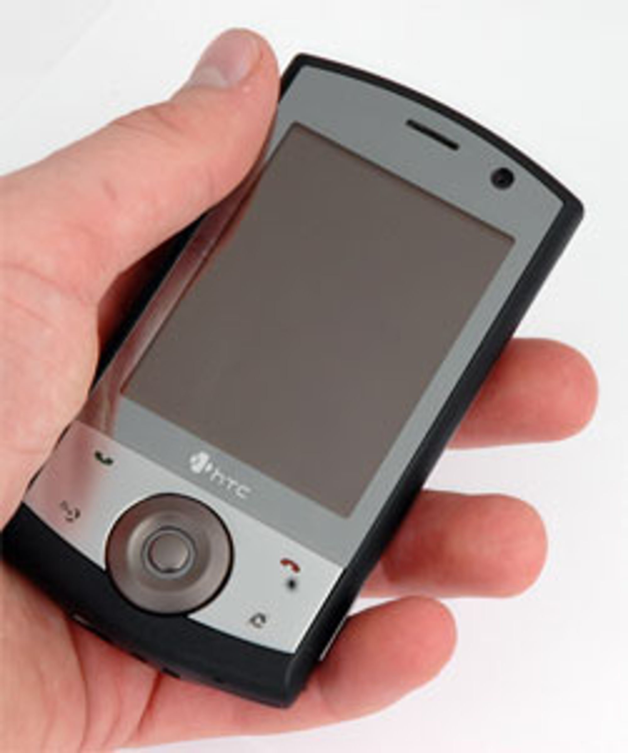 Denne mobilen må du styre rett på skjermen.