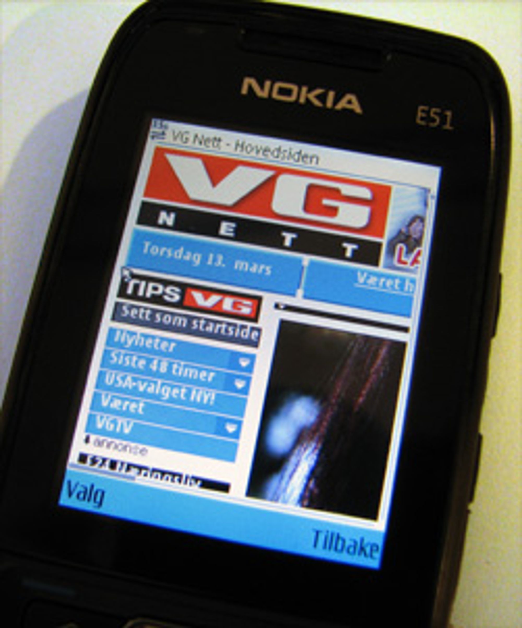 Å laste ned forsiden til VG krever krefter og strøm av mobilen din. (Foto: Silje Gomnæs)