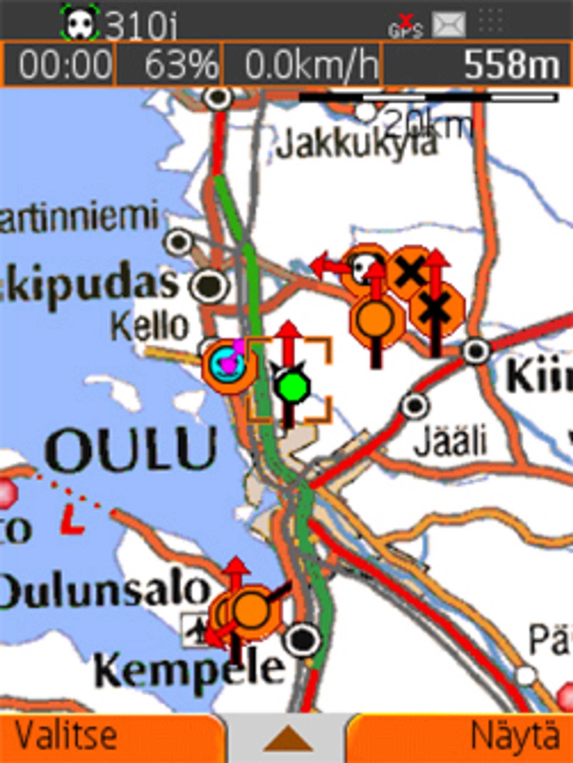 Et kartprogram med topografiske kart er nyttig i fjellet. (Foto: Tracker.fi)
