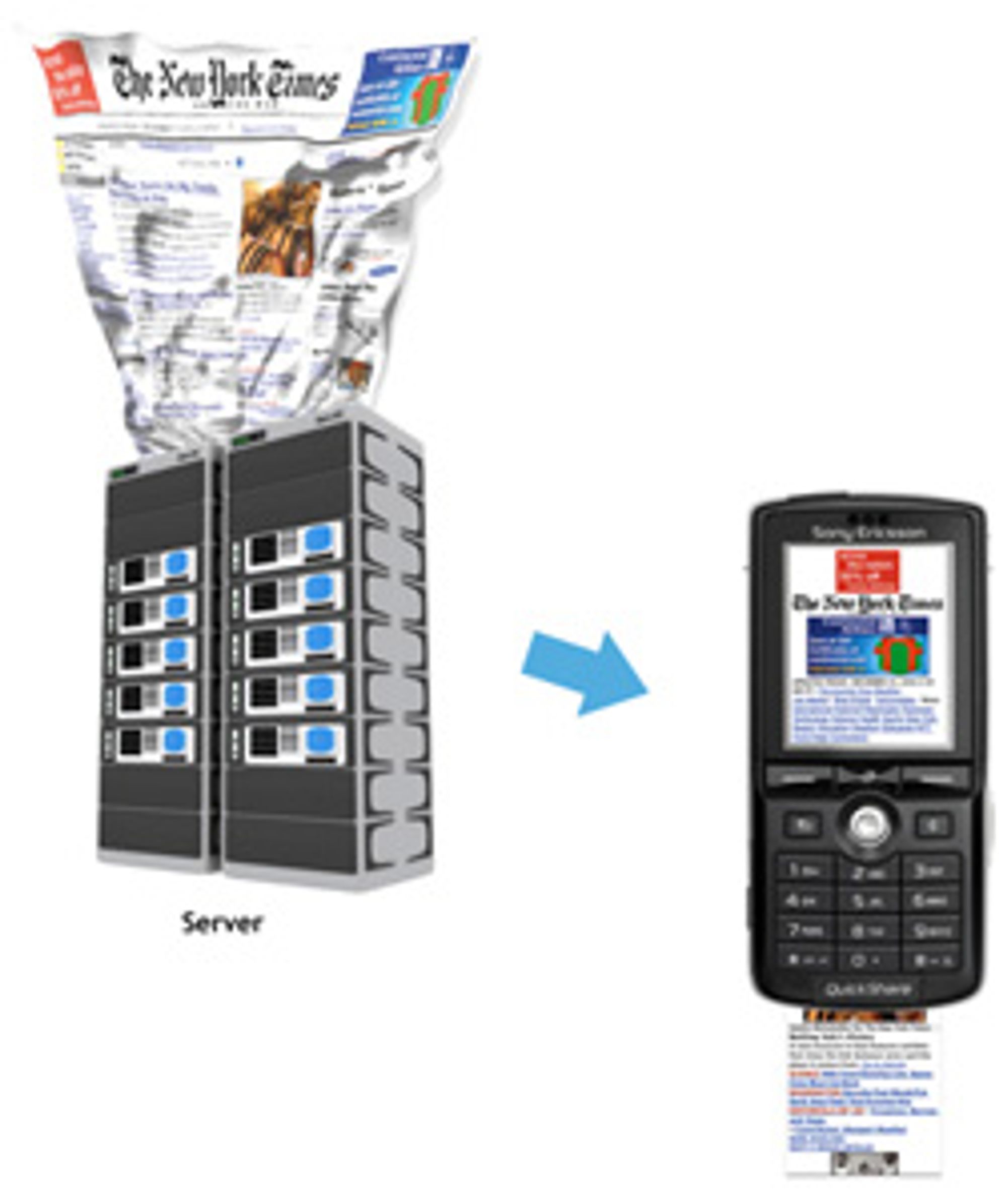 Opera Mini tilpasser vanlige nettsider til mobilen din. (Bilde: Opera)