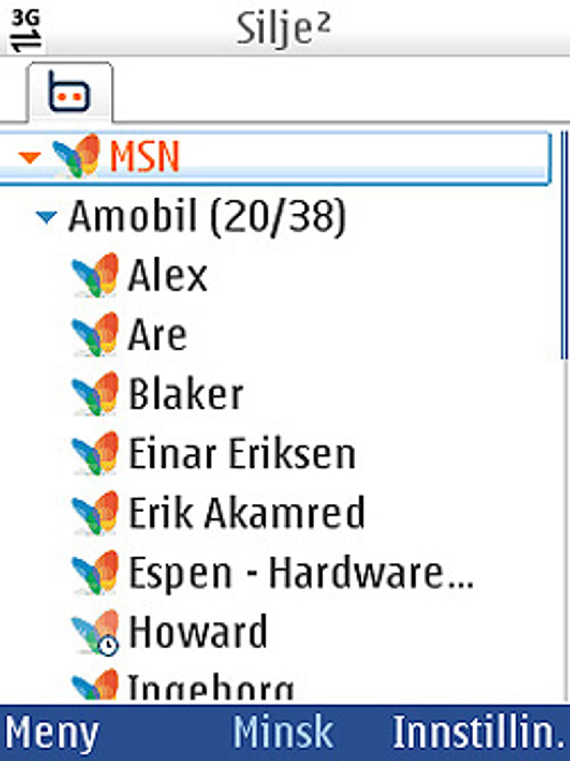 Ebuddy er en god lynmeldingsklient til mobilen. (Bilde: Silje Gomnæs)