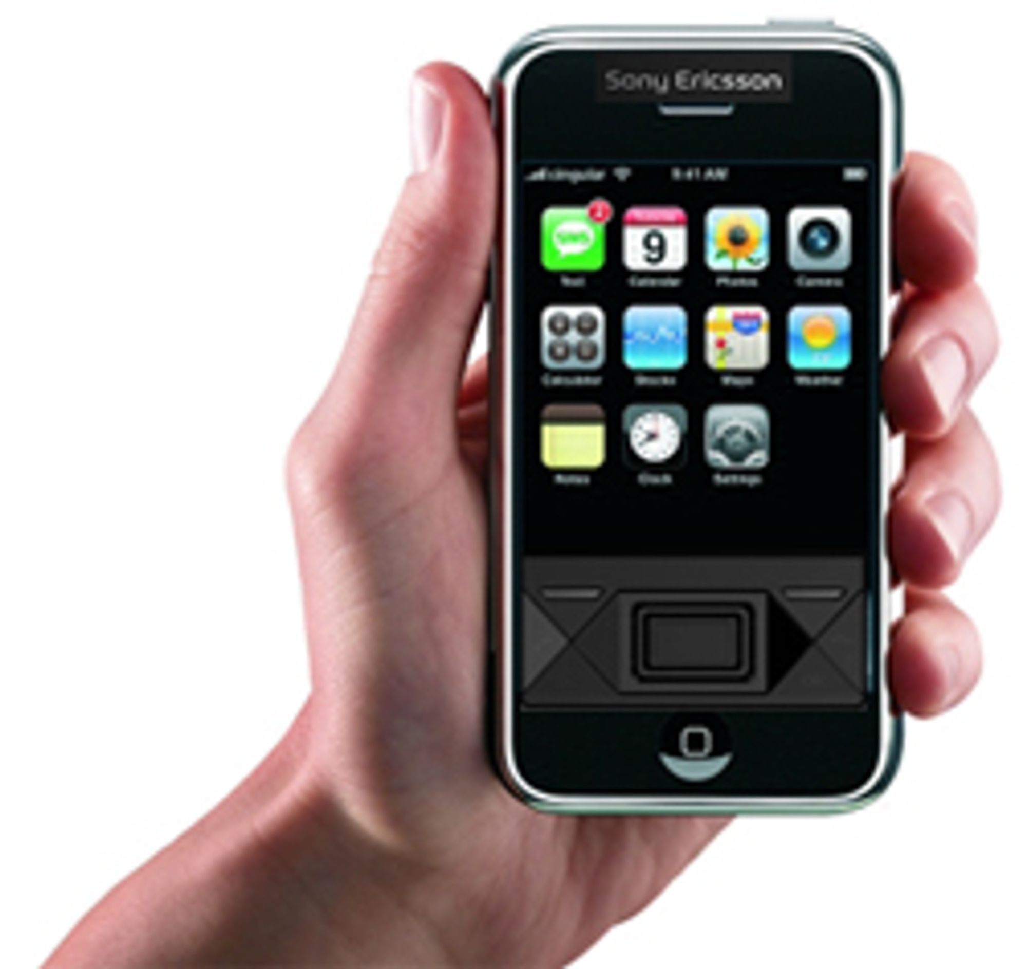 Sony Ericsson X1i + Iphone = denne tvilsomme kreasjonen.