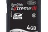 SanDisk Secure Digital Extreme III SDHC 4 GB Class 6