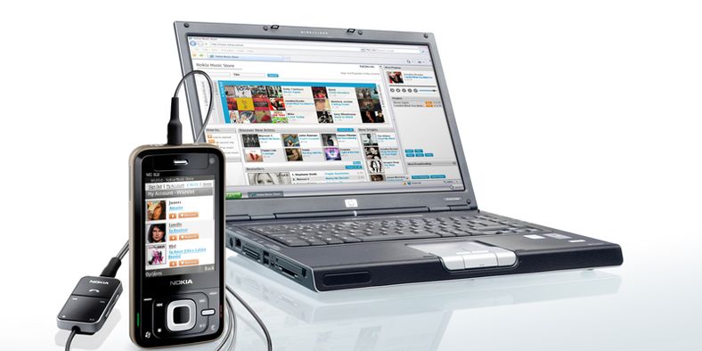 Nokia Music Store lar deg også laste ned til datamaskinen.