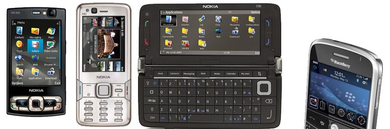 Nokia er desidert størst, men RIM sniker seg oppover på salgslistene.