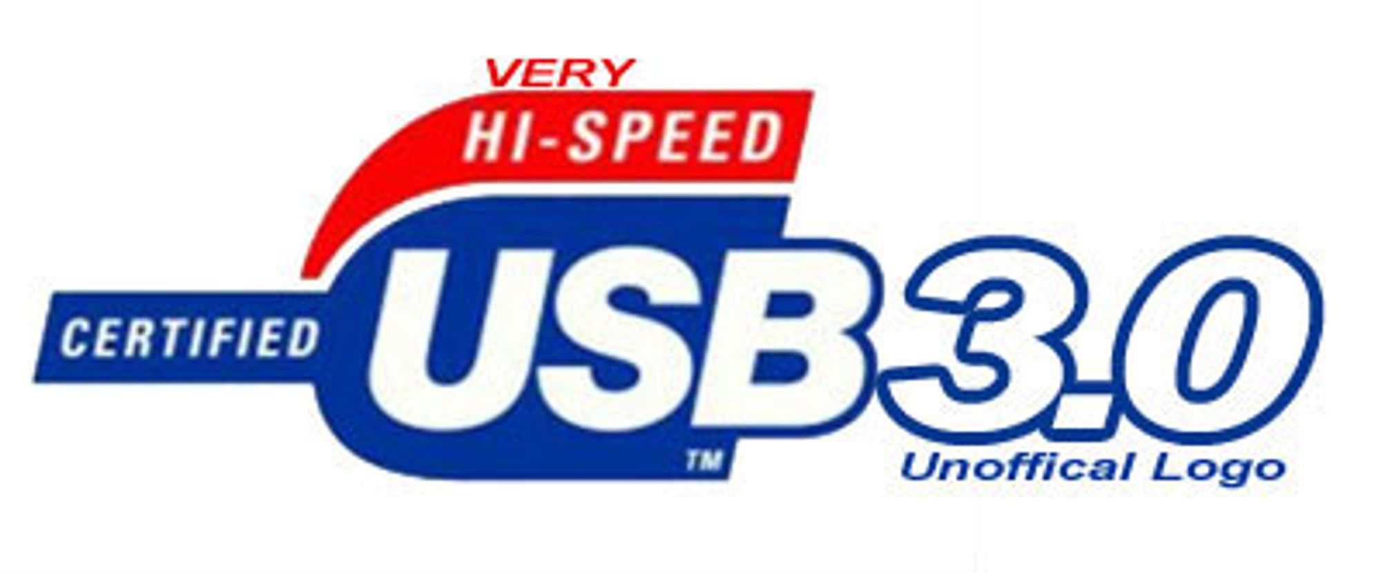 Ikke-offisiell USB 3.0-logo