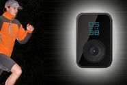 Her er MP3-spilleren med skritteller