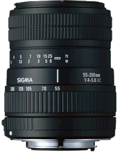 Sigma 55-200mm F4-5.6 DC for Sigma