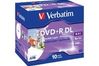 Verbatim DVD+R 8xDouble Layer 8,5 GB Printable 10 stk.