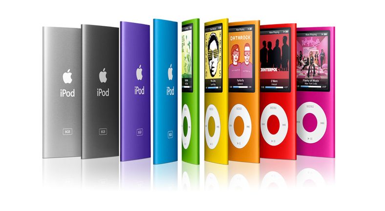 Nye Ipod Nano finnes i totalt ni farger