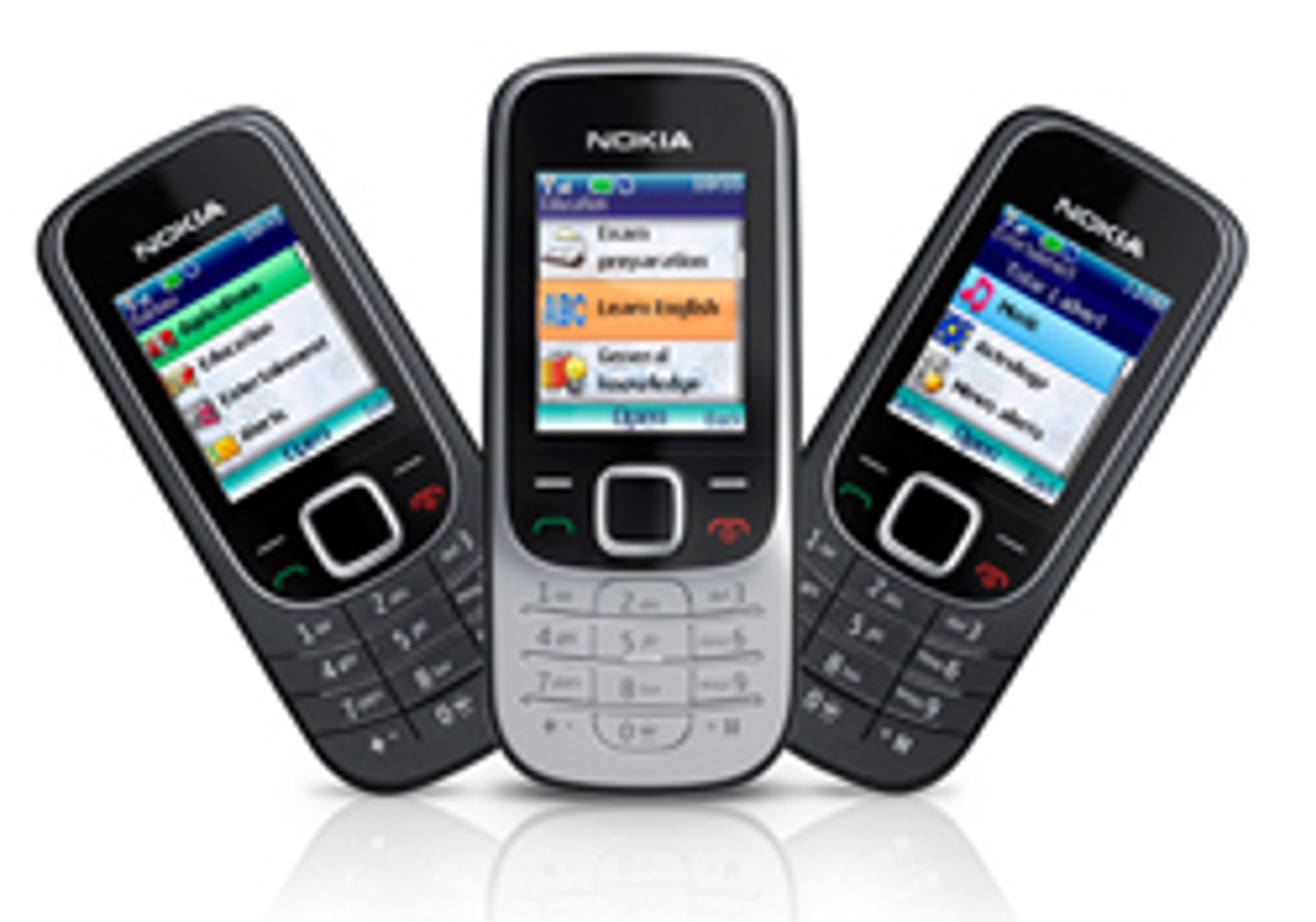 2330 og 2323 er billige telefoner med fargeskjerm og internettilgang.
