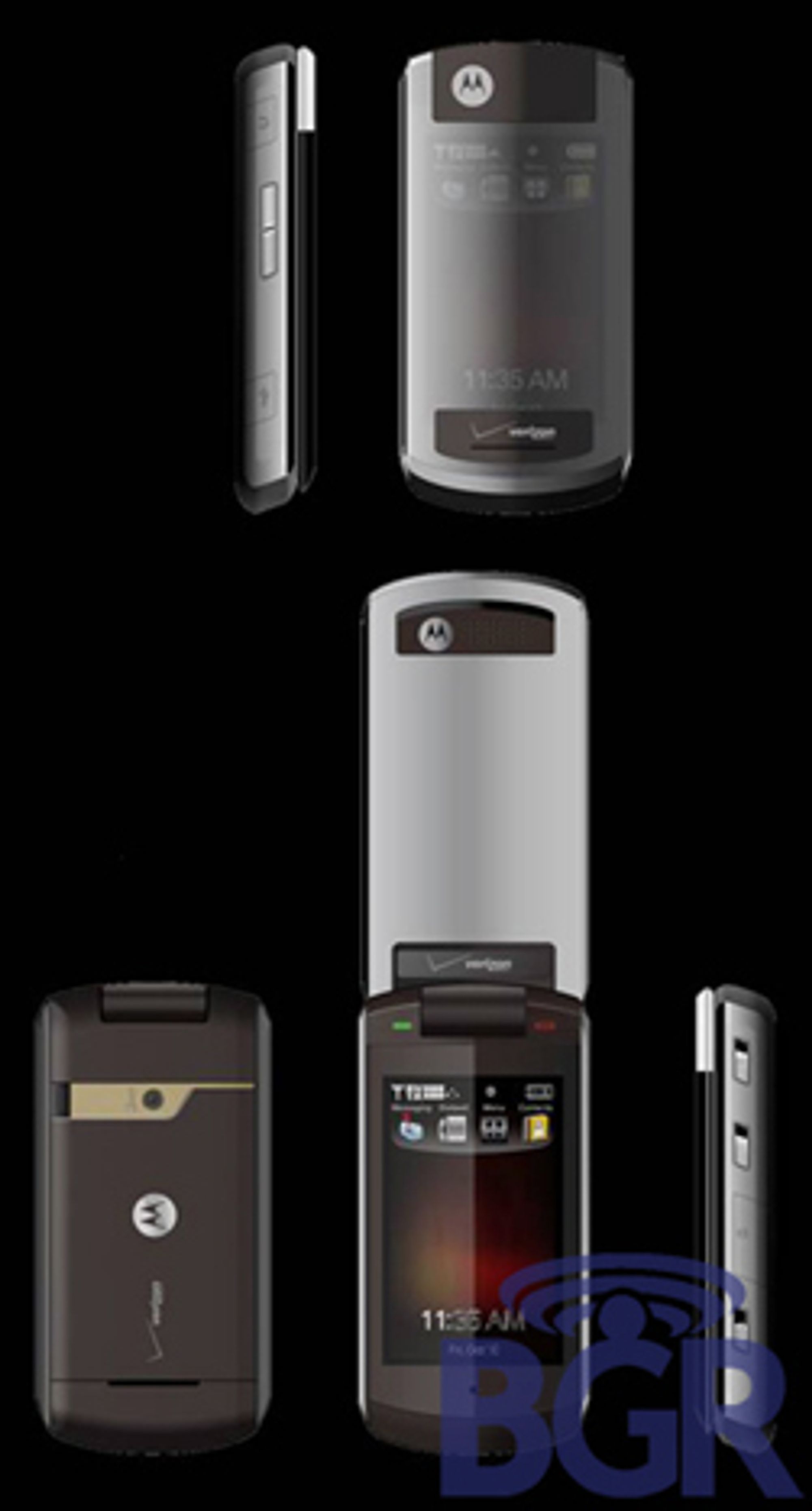 Motorola Inferno har et gjennomsiktig lokk.