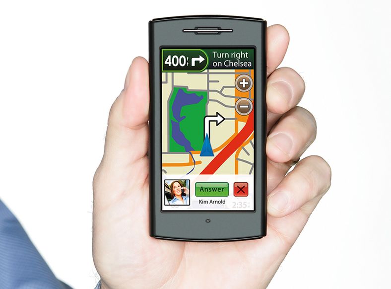 Se bilder av Garmin-telefonen