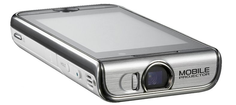 Samsung I7410 har innebygd prosjektør. 