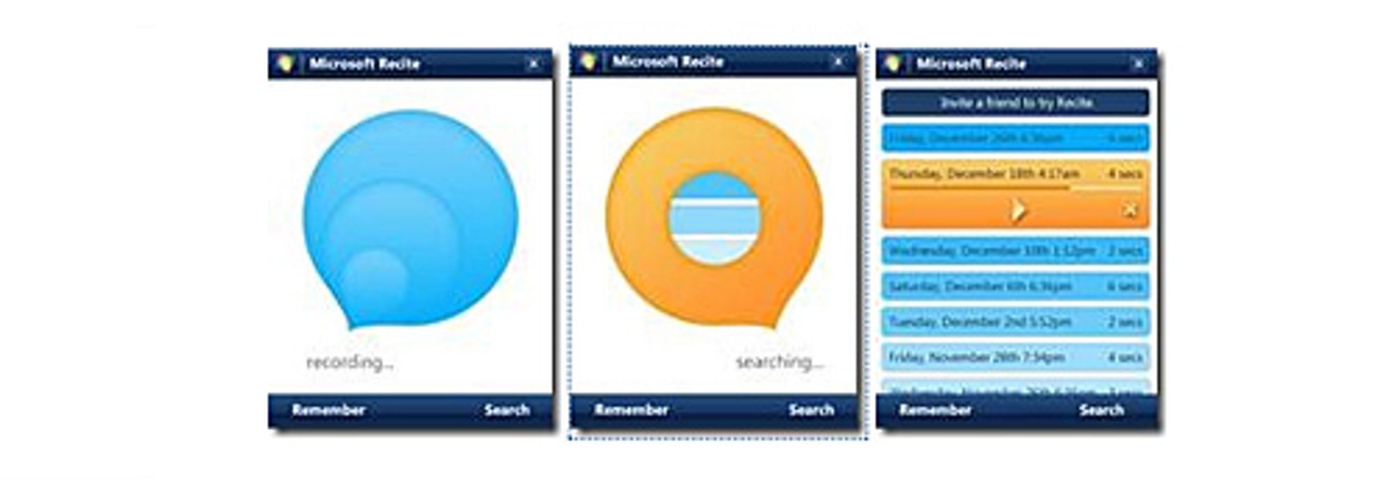 Skjermbilder fra Recite. (Foto: Microsoft)