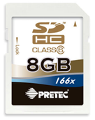 Pretec Secure Digital Ultra High Speed 8GB 166x