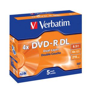 Verbatim DVD-R 4x Dual Layer 8.5 GB 5 stk.