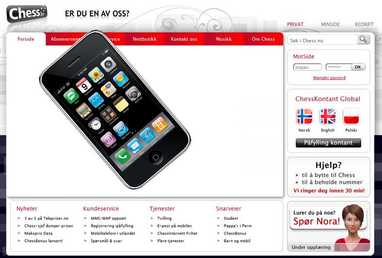 Nå får Chess Iphone