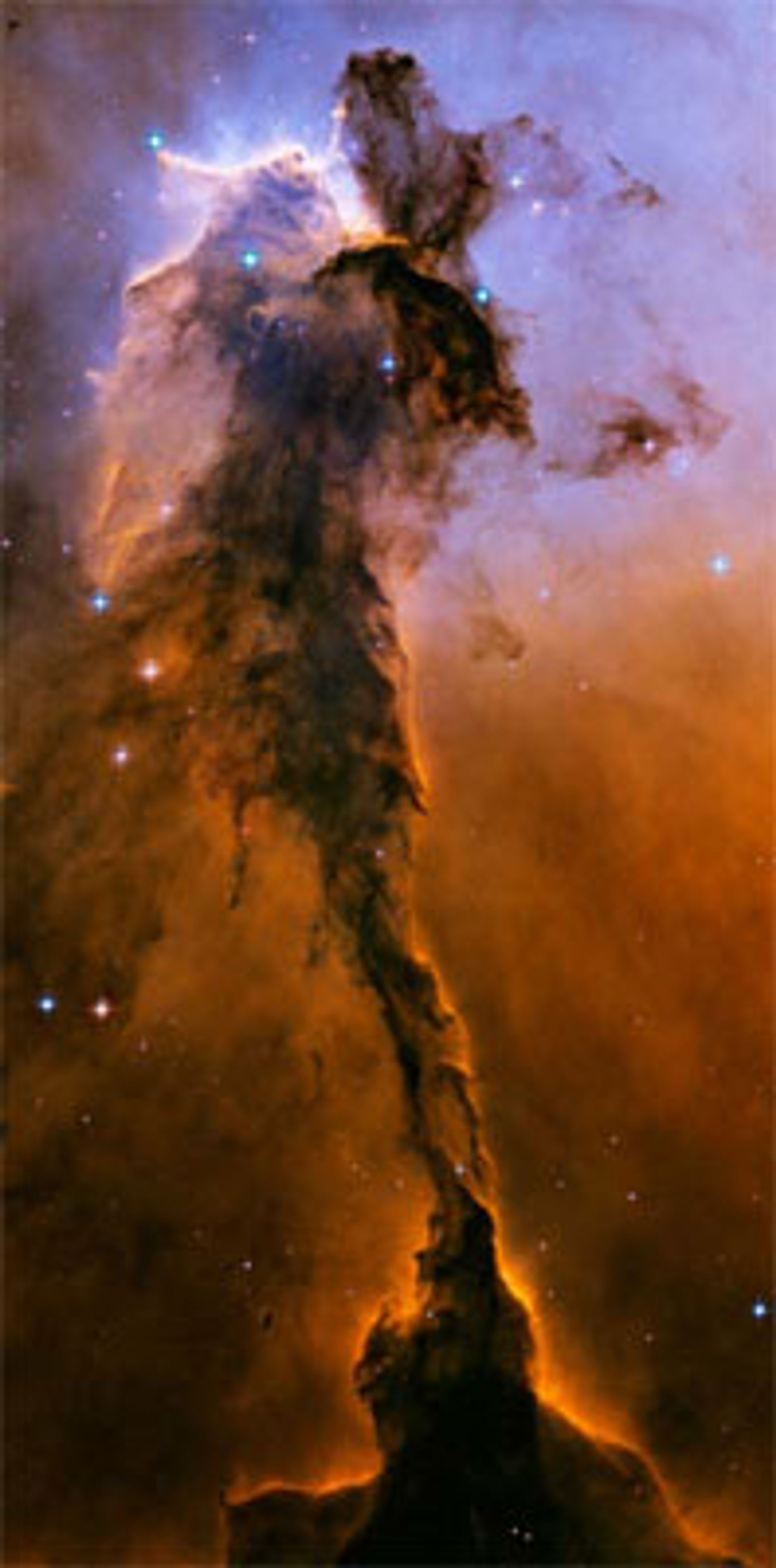 Ørnetåkens fødestue. Foto: NASA og ESA