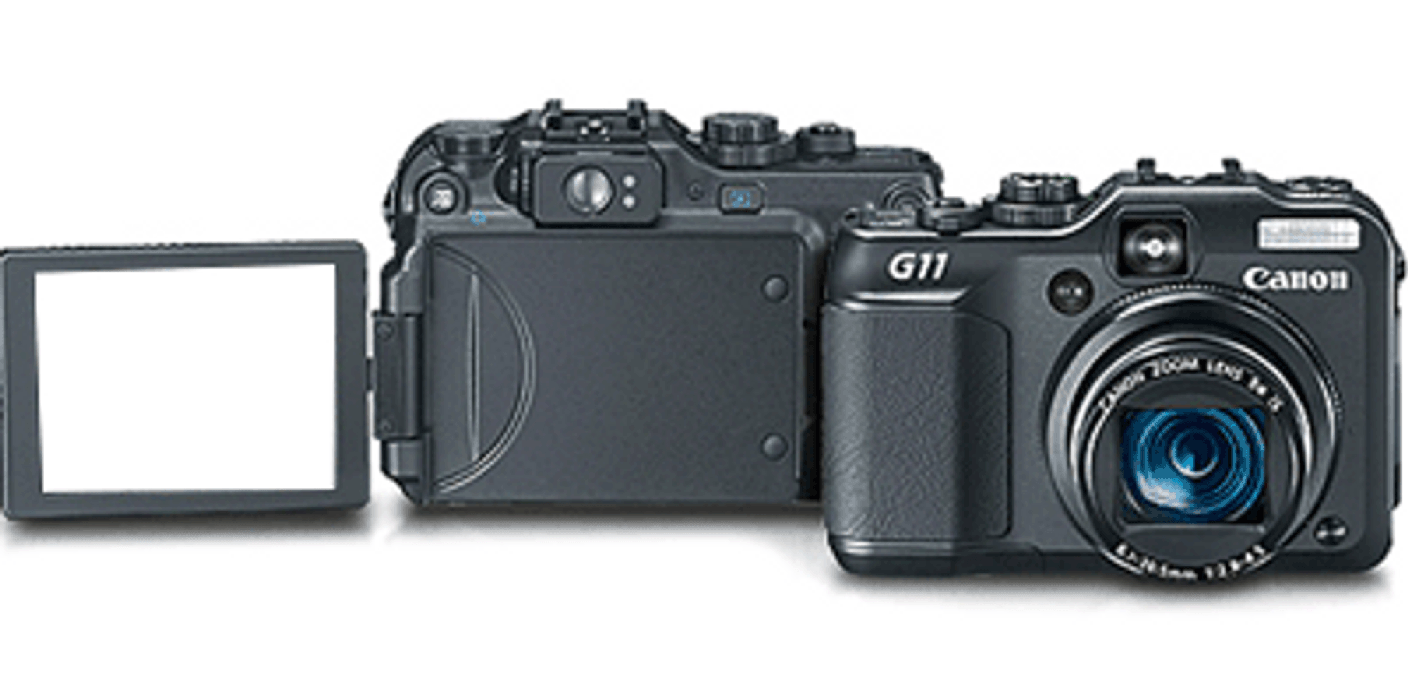 Powershot G11 med vridbar skjerm.