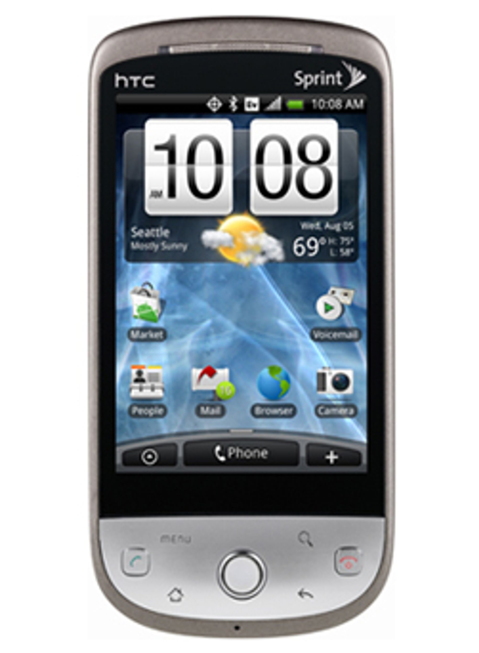 Sprints utgave av HTC Hero. (Foto: Engadget Mobile)