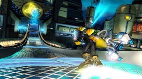 Skjermbilde fra Ratchet & Clank: A Crack in Time.