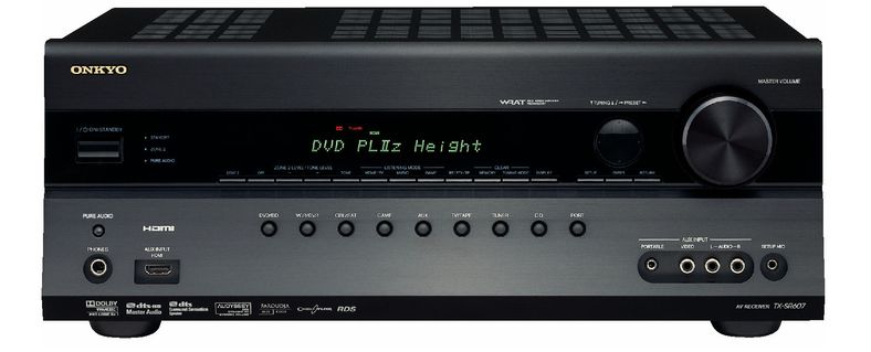 Første reciever med Dolby Pro Logic IIz-støtte: Onkyo TX-SR607