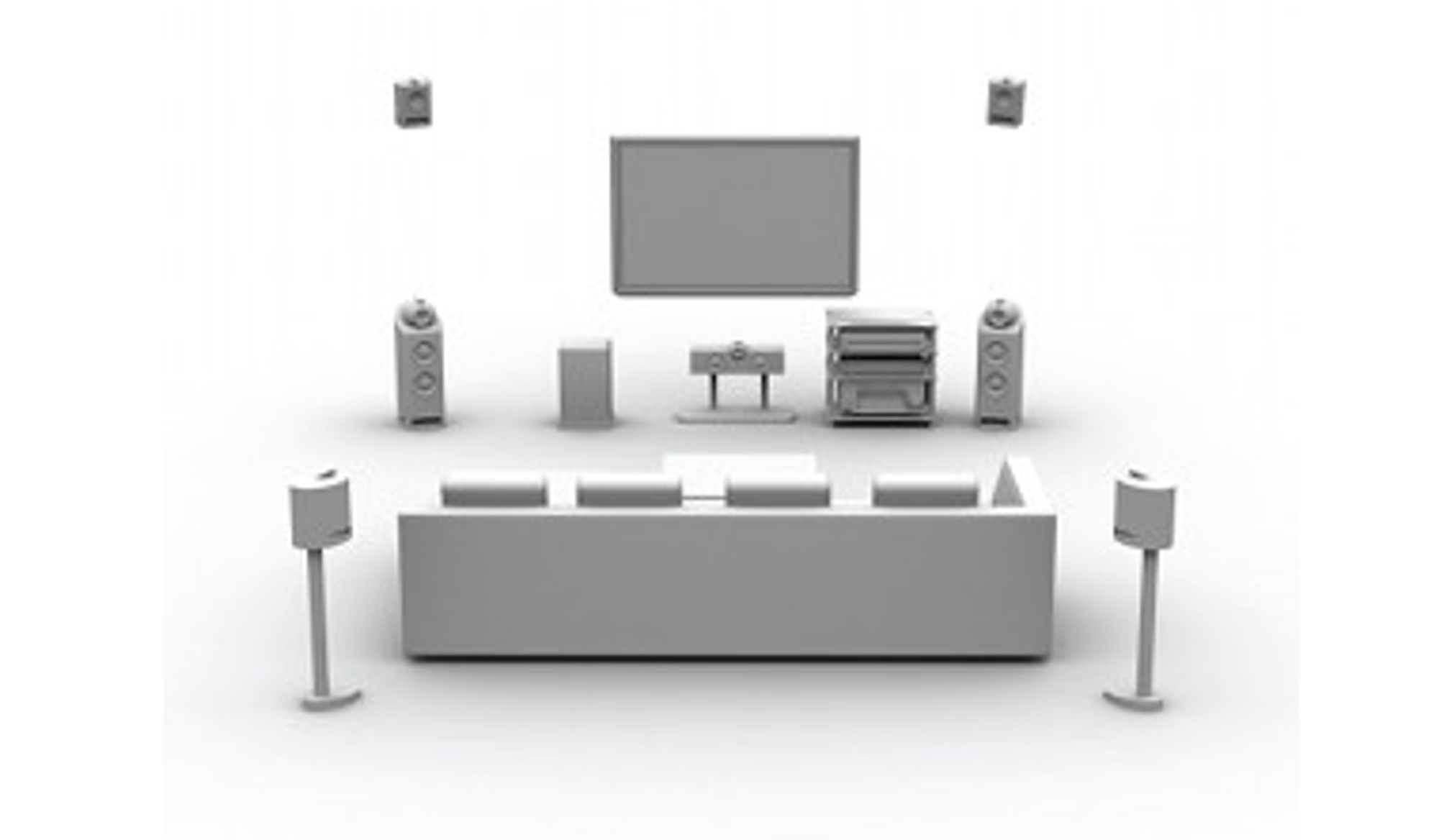 Pro Logic IIz-oppsett (illustrasjon: Dolby)