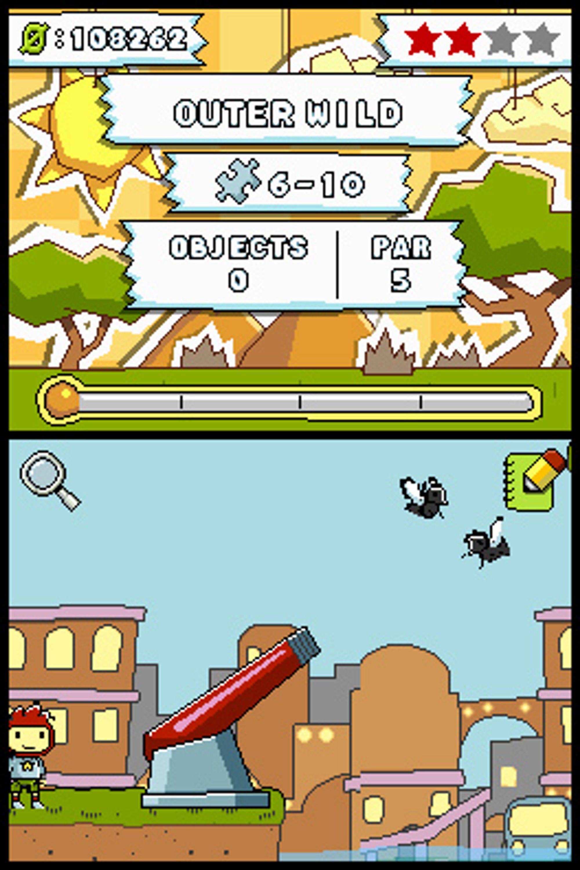 Å skyte fluer med kanon er en av de kjedeligere tingene du kan gjøre i Scribblenauts.