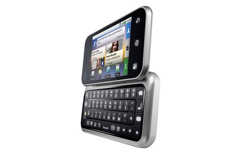 Motorola Backflip med fulltastatur på baksiden