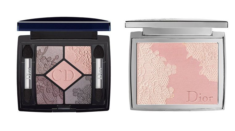 Diors v�rkolleksjon Dentelle inneholder glosser, neglelakk, pudder og �yenskygger. �yenskyggepalett: 510,- Pudder: 515,-