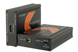 Klikk for å vise bilde i full størrelse Atlona USB til HDMI adapter