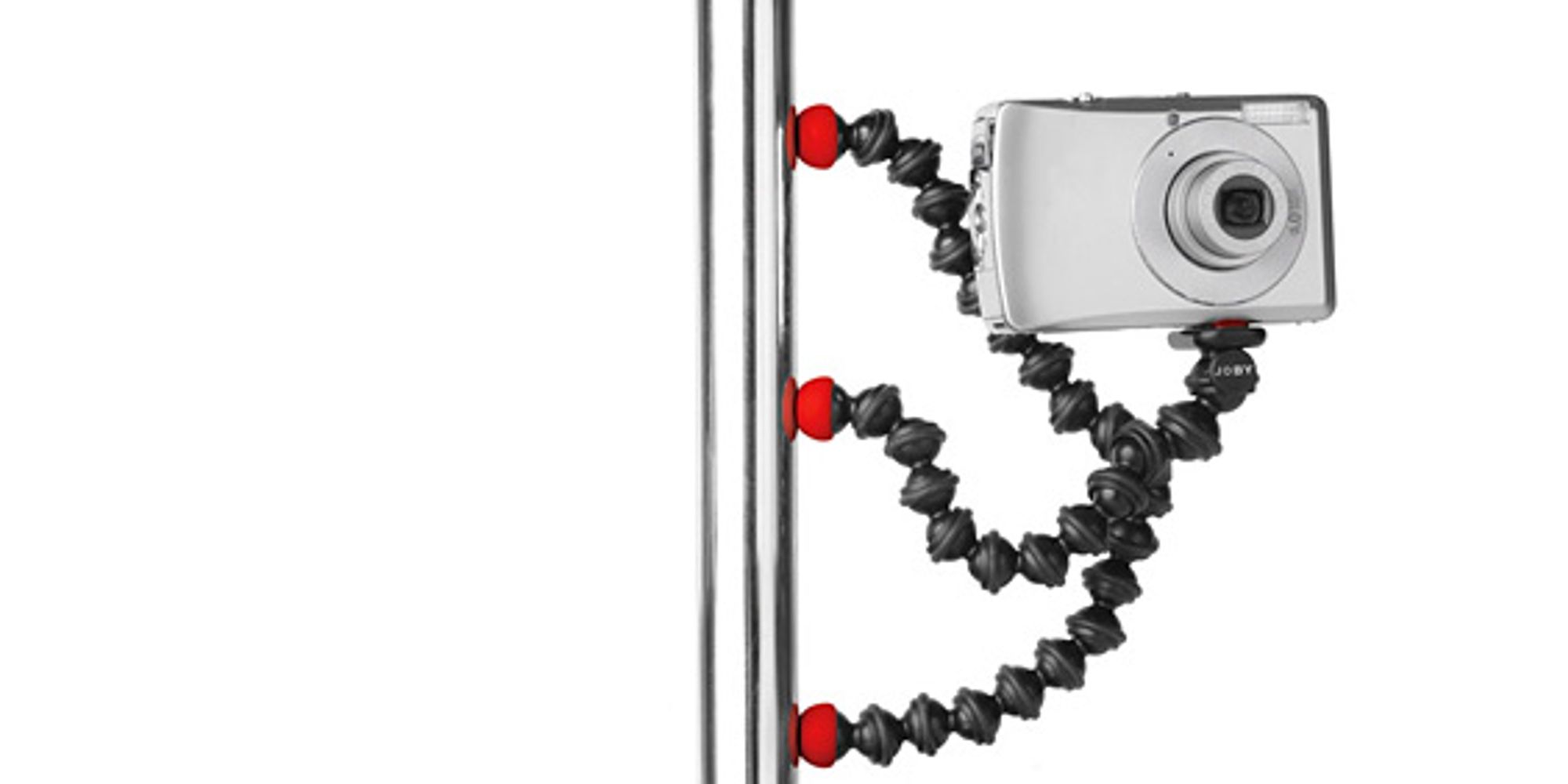 Gorillapod Magnetic muliggjør vertikal plassering av stativ. (Foto: Joby)