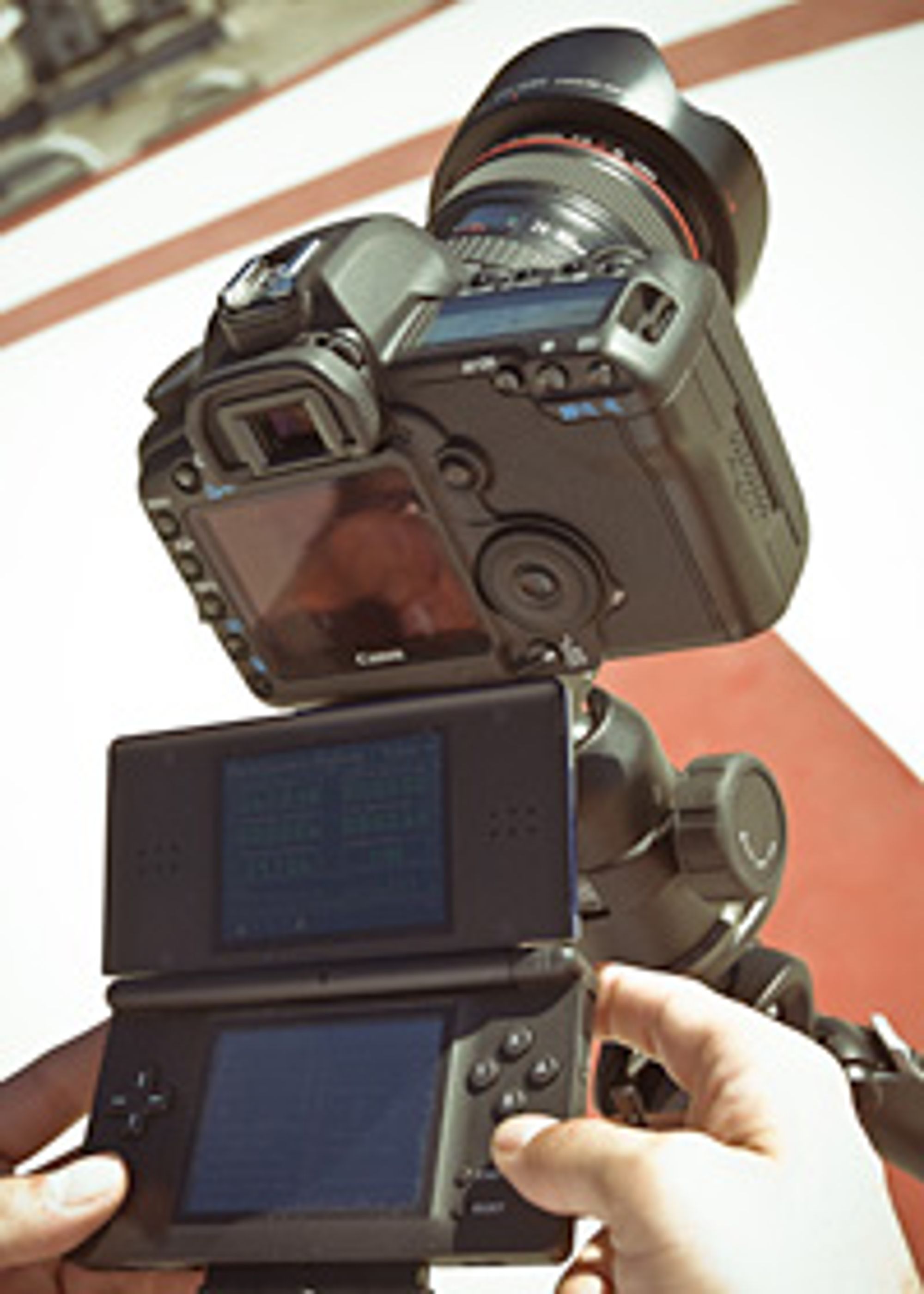 Nintendo DS med Canon 5D Mk2.
