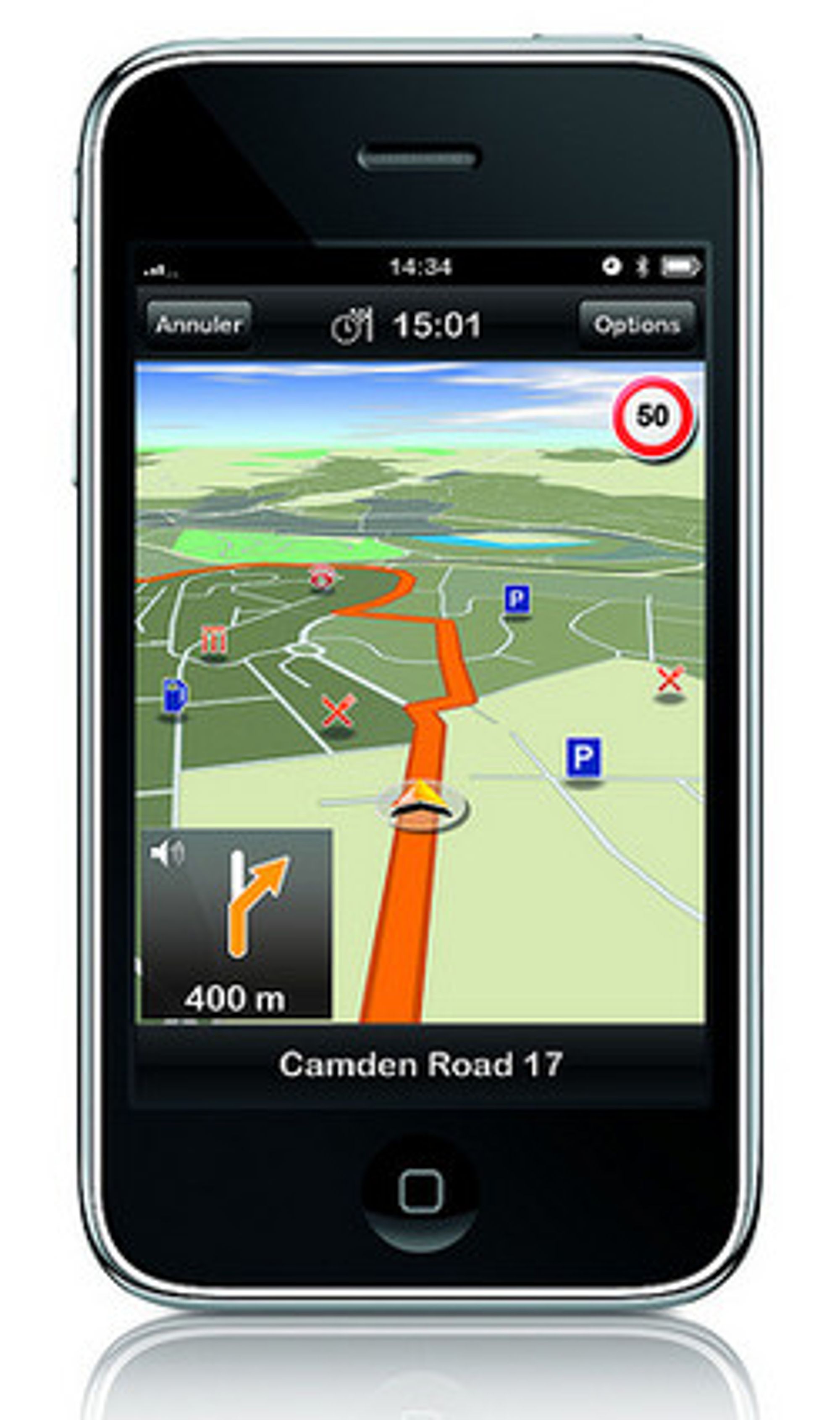 Mobil-GPS-en bruker litt datatrafikk på GSM-triangulering.
