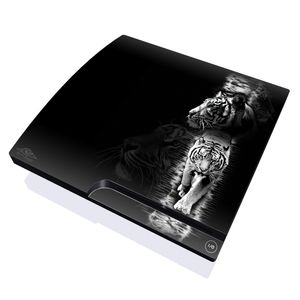 Sony PS3 Slim Skin White Tiger