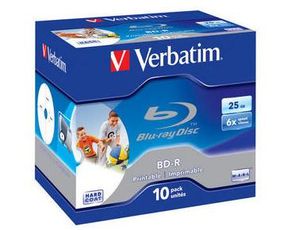 Verbatim BD-R 6X 25GB Printable 10 stk.