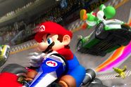 Fjernstyrt Mario Kart med bananer og skjell