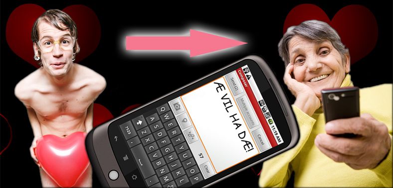 Ufrivillig SMS-rulett med Android
